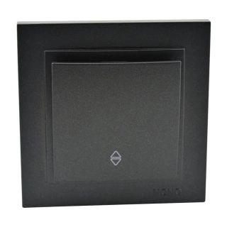 102-202025-109-Ключ девиаторен сх.6, Mono Electric Despina Metallic, Фюм - Черен металик