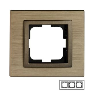 107-810000-162-Mono Style Aluminium Тройна рамка Бронз