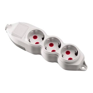 150-010000-310-Разклонител MONO ORION 3 гнезда заземен-Без кабел