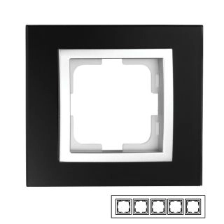 107-720000-164-Mono Style Glass Петорна рамка Тъмно стъкло