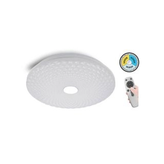 2024640-LED Плафон за Повърхностен Монтаж Vito PEARL DIMMABLE-F35 52W 3xCCT с Инфрачервен Контролер, Бял