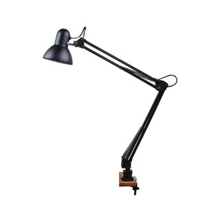 048-013-0060-black-Настолна Лампа с Чупещо Рамо E27 60W Черна