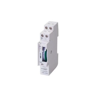 108-003-0001-Таймер Дневен Механичен за шина Max 3500W 16A мин. настройка 15min 220-240V