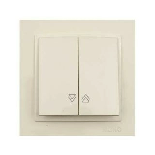 102-170025-113-Ключ-бутон за управление на щори, Mono Electric Despina, Крем