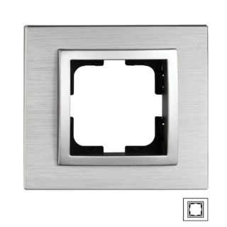 107-800000-160-Mono Style Aluminium Единична рамка Сребрист